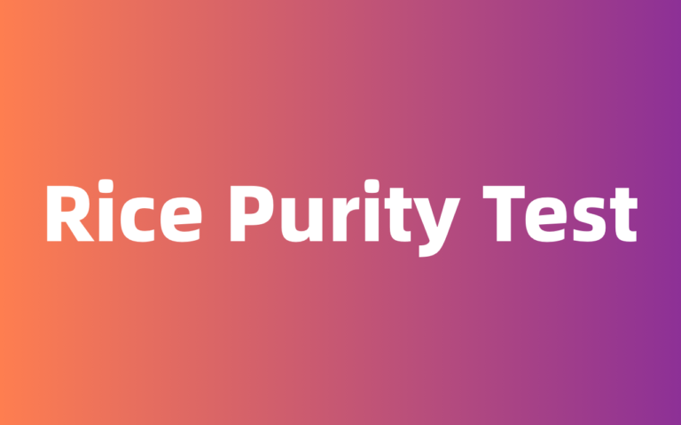 rice purity test meaning